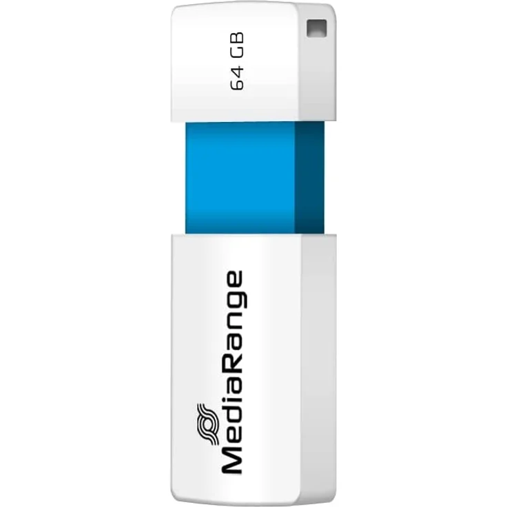 MediaRange USB Speicherstick, Color Edition, hellblau, 64GB – Bild 1