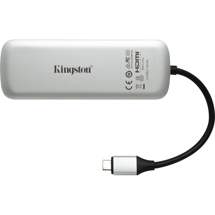Kingston Nucleum C-HUBC1-SR-EN USB C Hub Type-C Adapter (mit USB 3.0 Schnittstellen, Type-C (Power delivery) zum Laden von anderen Type-C Geräten, USB zur Datenübertragung) – Bild 10