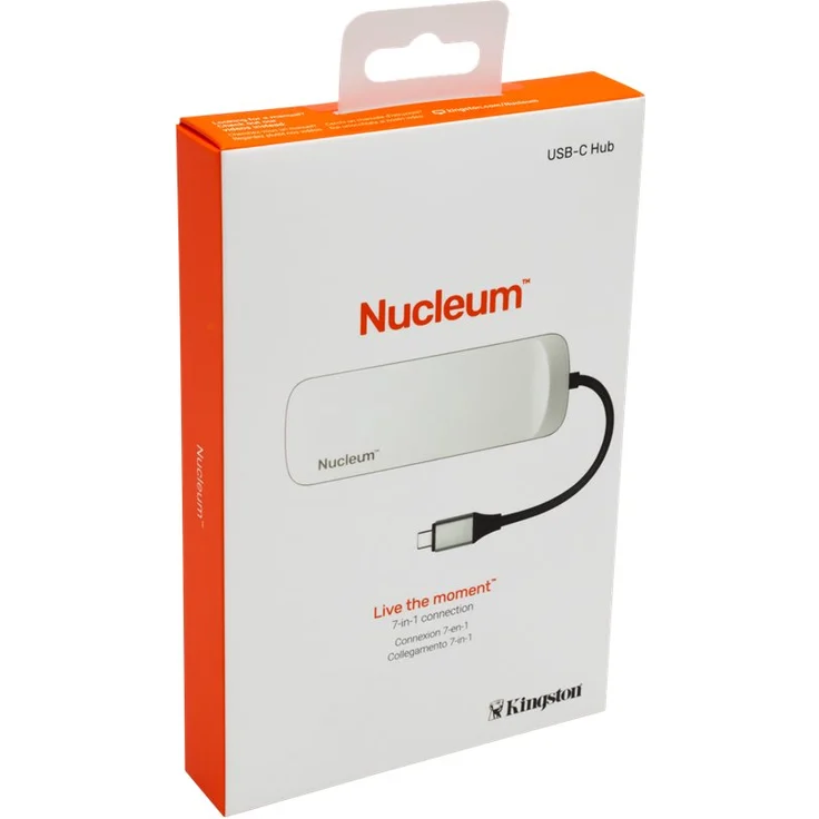 Kingston Nucleum C-HUBC1-SR-EN USB C Hub Type-C Adapter (mit USB 3.0 Schnittstellen, Type-C (Power delivery) zum Laden von anderen Type-C Geräten, USB zur Datenübertragung) – Bild 4