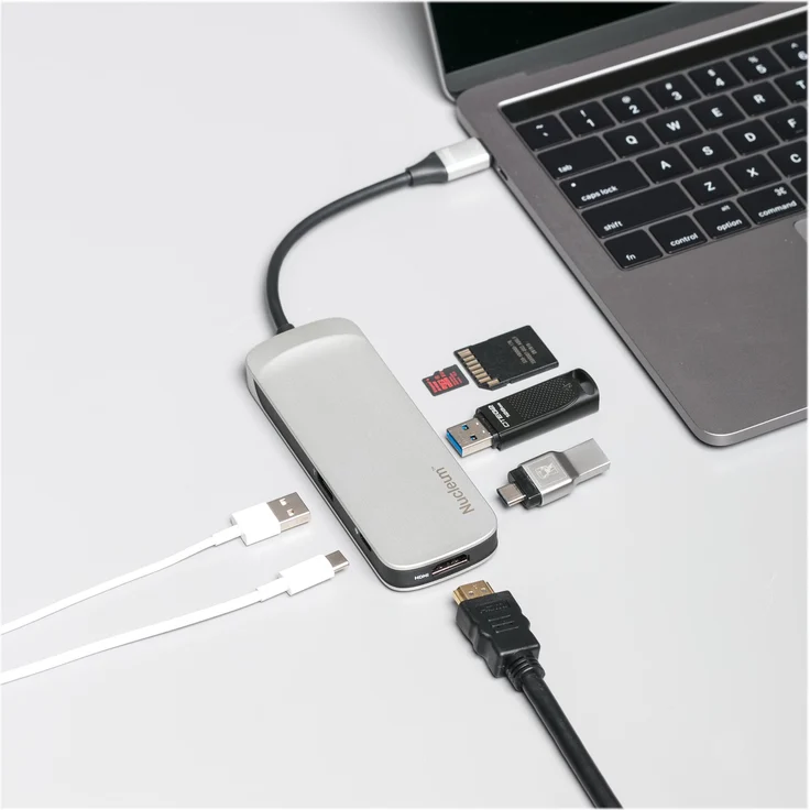 Kingston Nucleum C-HUBC1-SR-EN USB C Hub Type-C Adapter (mit USB 3.0 Schnittstellen, Type-C (Power delivery) zum Laden von anderen Type-C Geräten, USB zur Datenübertragung) – Bild 14