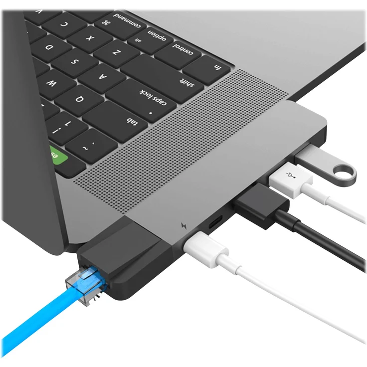 Hyper GN28N-Gray Hyperdrive Net 6-in-2 Hub für MacBook Pro 2016-2017 Grau – Bild 2