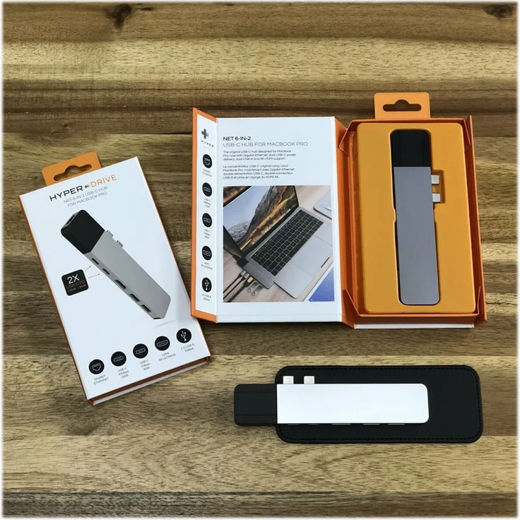 Hyper GN28N-Gray Hyperdrive Net 6-in-2 Hub für MacBook Pro 2016-2017 Grau – Bild 5