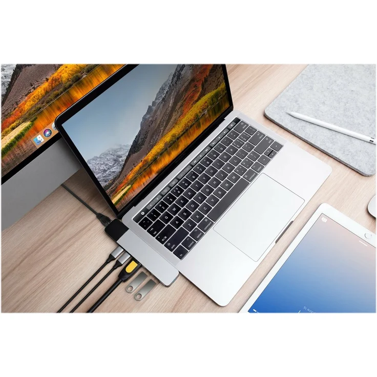 Hyper GN28N-Silver Hyperdrive Net 6-in-2 Hub für MacBook Pro 2016-2017 Silber – Bild 9