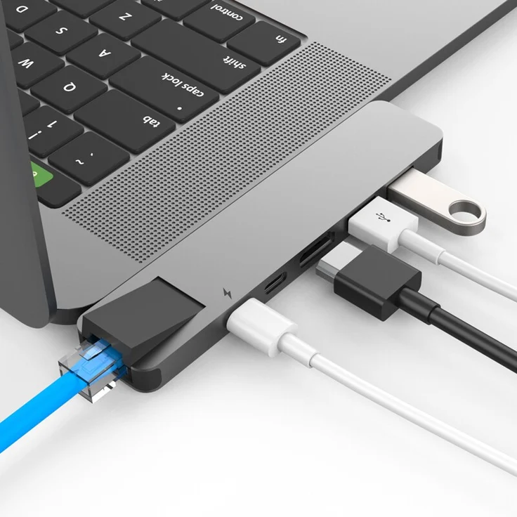 Hyper GN28N-Silver Hyperdrive Net 6-in-2 Hub für MacBook Pro 2016-2017 Silber – Bild 13
