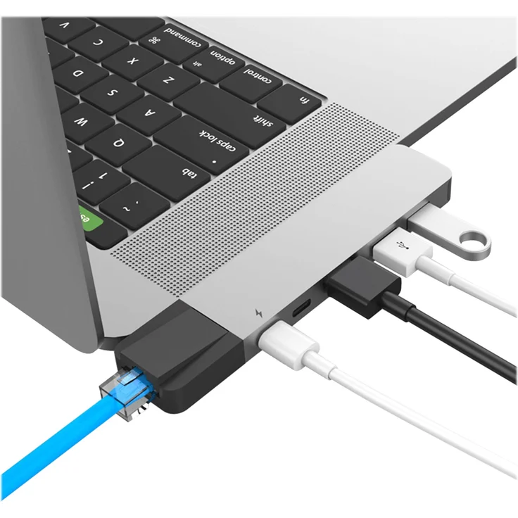 Hyper GN28N-Silver Hyperdrive Net 6-in-2 Hub für MacBook Pro 2016-2017 Silber – Bild 2