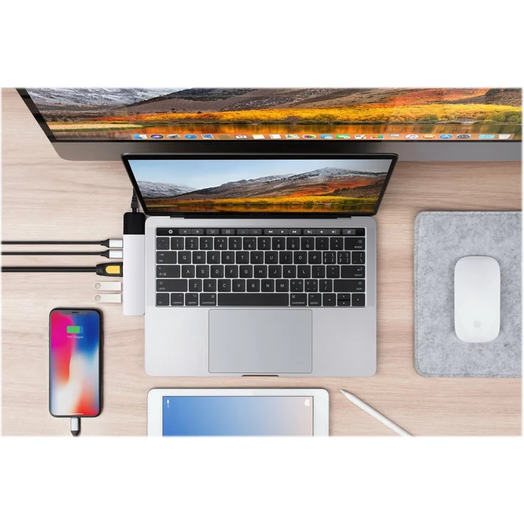 Hyper GN28N-Silver Hyperdrive Net 6-in-2 Hub für MacBook Pro 2016-2017 Silber – Bild 4