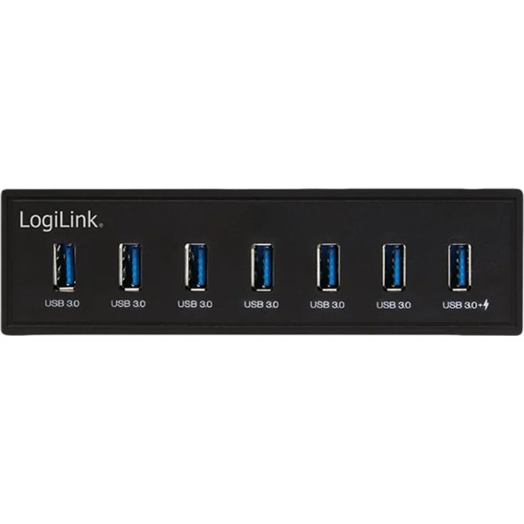 LogiLink UA0342 - 5,25'' USB 3.0 Hub (7-Port) mit Schnellladeport und Datenübertragungsraten bis zu 5 GBit-s – Bild 3