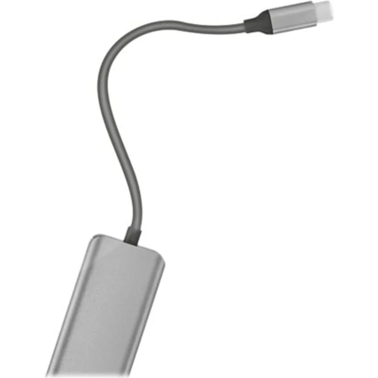 Trust Halyx USB-C Hub mit 4 USB-A 3.2 Anschlüssen (für MacBook Pro 2018-2017, Google Chromebook Pixelbook, Dell XPS und Andere Type C Geräte) grau – Bild 4