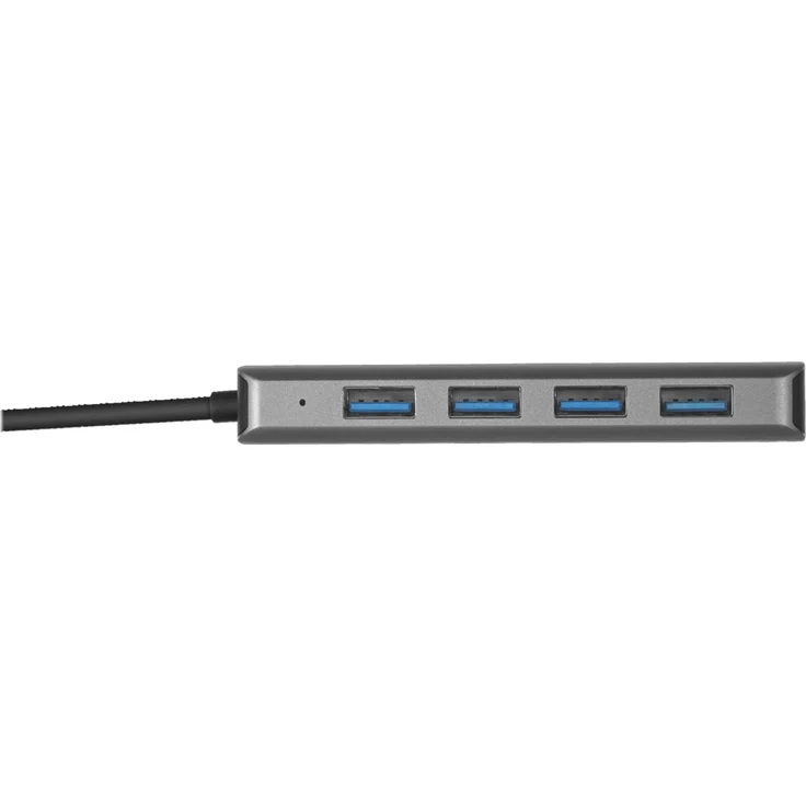 Trust Halyx USB-C Hub mit 4 USB-A 3.2 Anschlüssen (für MacBook Pro 2018-2017, Google Chromebook Pixelbook, Dell XPS und Andere Type C Geräte) grau – Bild 3