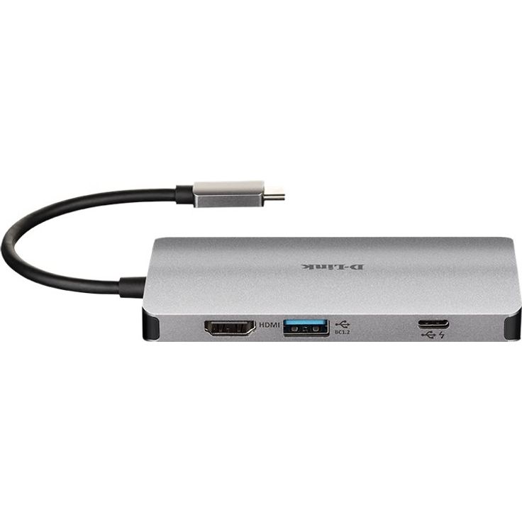 D-Link DUB-M810 8in1 USB C Hub USB C Adapter mit HDMI 4K und 1080p 2X USB3-USB2 Netzwerkanschluss 1Gbps SD- und microSD-Kartenleser, 1x USB C Lade-Daten bis 100W – Bild 5