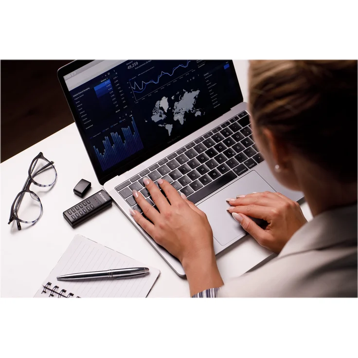 Verbatim Keypad Secure USB-C-Stick - 32 GB - Datenspeicher mit Passwortschutz, inkl. USB-C zu USB-C-Verlängerungskabel, schwarz – Bild 7
