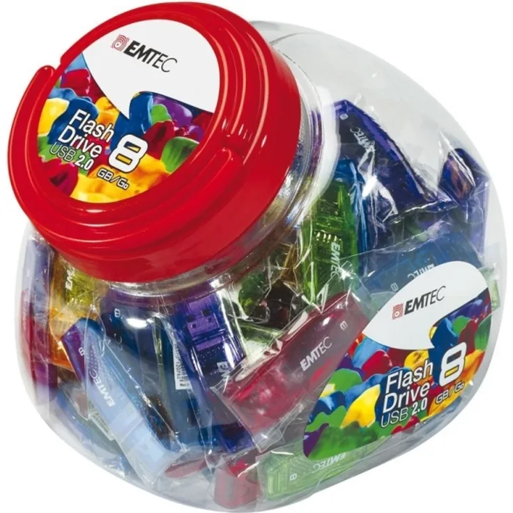 Emtec USB-Stick 32 GB C410 USB 2.0 Candy Jar 80 pcs. (ECMMD32GC410JAR)