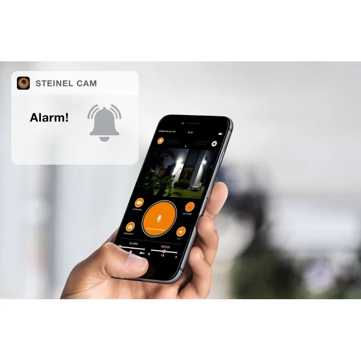 Steinel XLED CAM 1 Kameraleuchte: Außenstrahler, Überwachungskamera, Gegensprechanlage, 180°-Infrarot-Bewegungsmelder, Aluminium, 21 W, Anthrazit – Bild 3