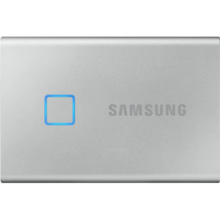 Samsung T7 Touch MU-PC500S - Solid-State-Disk - verschlüsselt - 500 GB - extern (tragbar) - USB 3.2 Gen 2 (USB-C Steckverbinder) - 256-Bit-AES - Silber (MU-PC500S/WW) – Bild 3