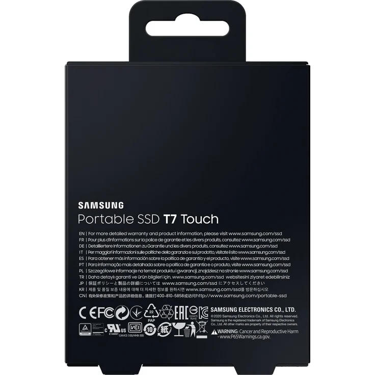 Samsung T7 Touch MU-PC500S - Solid-State-Disk - verschlüsselt - 500 GB - extern (tragbar) - USB 3.2 Gen 2 (USB-C Steckverbinder) - 256-Bit-AES - Silber (MU-PC500S/WW) – Bild 8