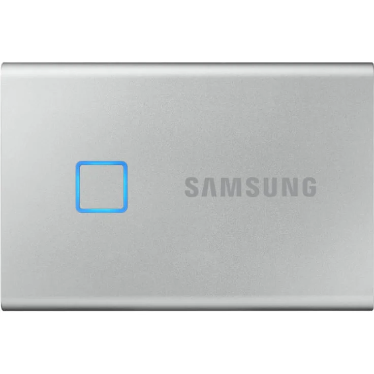 Samsung T7 Touch MU-PC1T0S - Solid-State-Disk - verschlüsselt - 1 TB - extern (tragbar) - USB 3.2 Gen 2 (USB-C Steckverbinder) - 256-Bit-AES - Silber (MU-PC1T0S/WW) – Bild 2