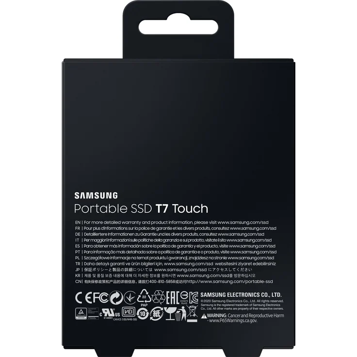 Samsung T7 Touch MU-PC1T0S - Solid-State-Disk - verschlüsselt - 1 TB - extern (tragbar) - USB 3.2 Gen 2 (USB-C Steckverbinder) - 256-Bit-AES - Silber (MU-PC1T0S/WW) – Bild 8