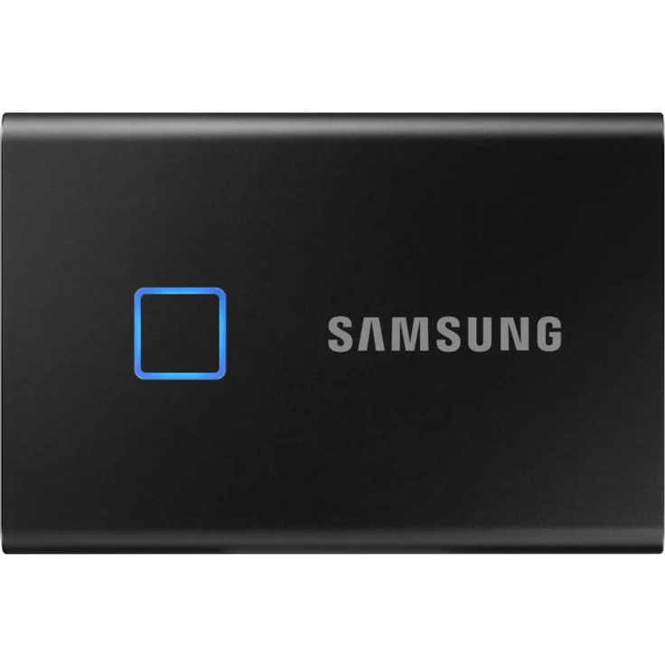 Samsung T7 Touch MU-PC500K - Solid-State-Disk - verschlüsselt - 500 GB - extern (tragbar) - USB 3.2 Gen 2 (USB-C Steckverbinder) - 256-Bit-AES - Schwarz (MU-PC500K/WW) – Bild 2