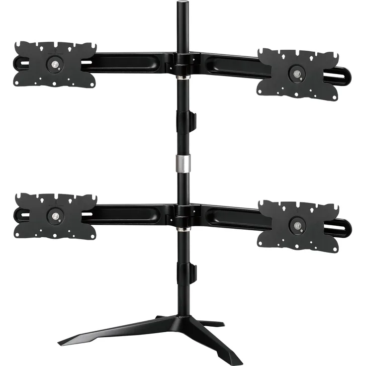Aavara - Aufstellung für 4 LCD-Anzeigen (ExperTorque) - Aluminium, Stahl - Bildschirmgröße: 61-81.3 cm (24''-32'') - Schreibtisch-Ständer