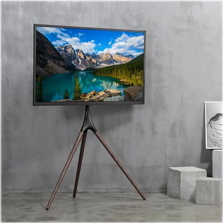 TECHLY TV Dreibein Standfuss Fuer Displays Bildschirme LCD LED 114-165cm 45-65Zoll bis 35KG VESA max 600X400 – Bild 3