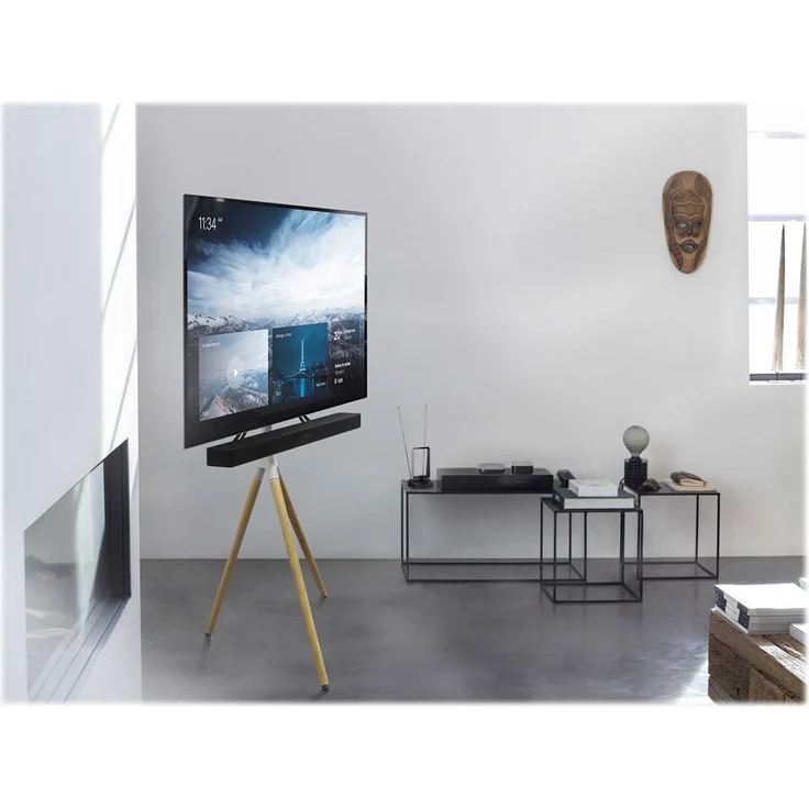 One For All Universelles Tripod TV-Stativ - Bildschirmgrößen 32-65'' - LCD-LED-Plasma-OLED-QLED-TV-Geräte-schwenkbar um 360° - Höhenverstellbar - VESA 400x400 - elegantes Design - WM7472 – Bild 6