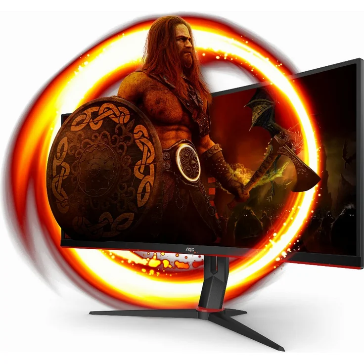 AOC Gaming CU34G2X 86 cm (34 Zoll) Curved Monitor (QHD, HDMI, DisplayPort, Free-Sync, 1ms Reaktionszeit, 144 Hz, 3440x1440) schwarz-rot – Bild 5