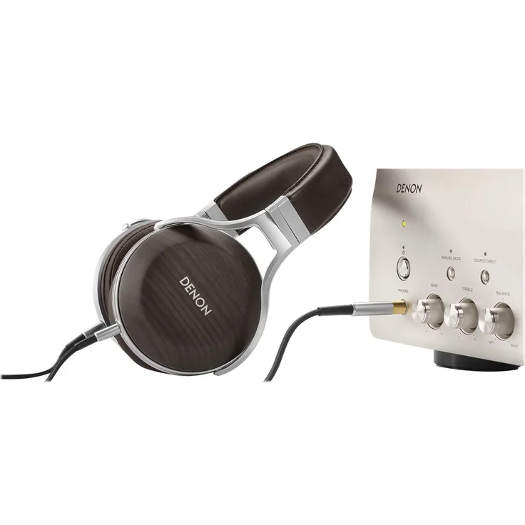 Denon AHD5200EM Premium Over-Ear-Kopfhörer, braun – Bild 8