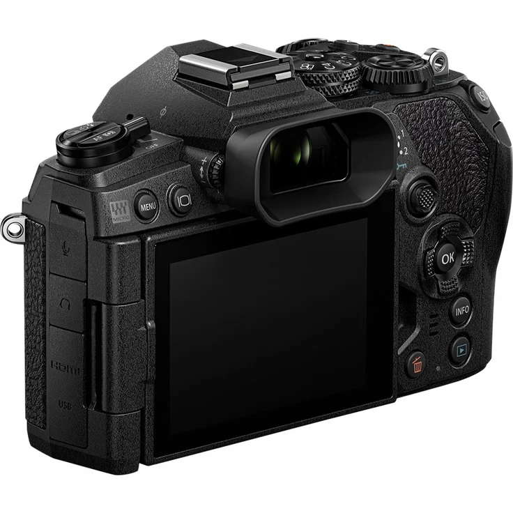 Olympus OM-D E-M1 Mark III Micro Four Thirds Systemkamera Gehäuse, 20 MP Sensor, 5-Achsen Bildstabilisierung, Leistungsstarker Autofokus, 4K Video, Wi-Fi, Bluetooth, Schwarz – Bild 4