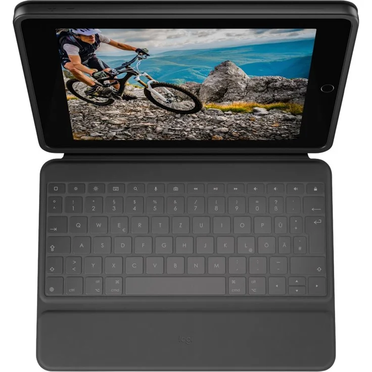 Logitech Rugged Folio für iPad (7. Generation) ? Schutzcase mit Smart Connector und Strapazierfähiger, spritzwassergeschützter Tastatur Graphite – Bild 3