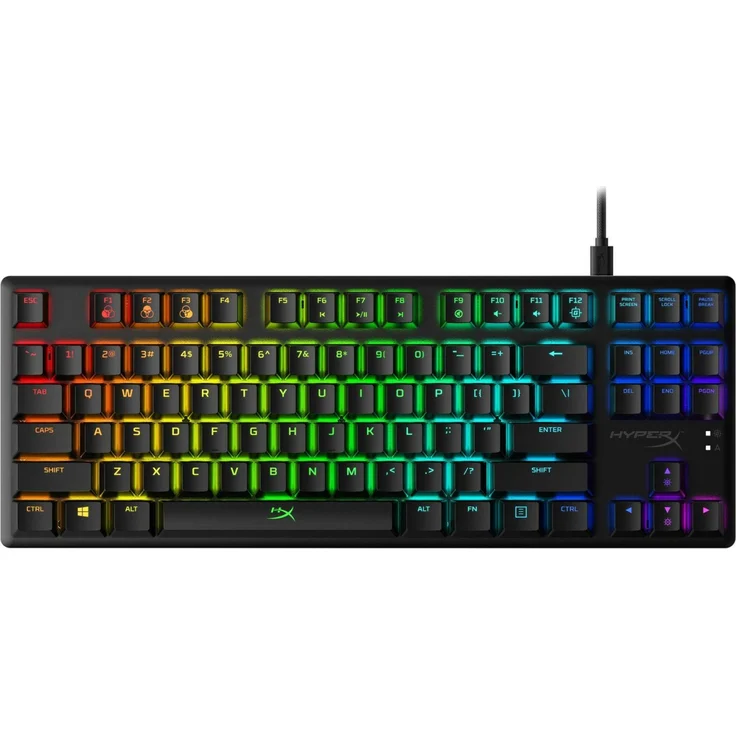 HyperX Alloy Origins Core - Tastatur - backlit - USB - USA QWERTY - HyperX Red (HX-KB7RDX-US) – Bild 1