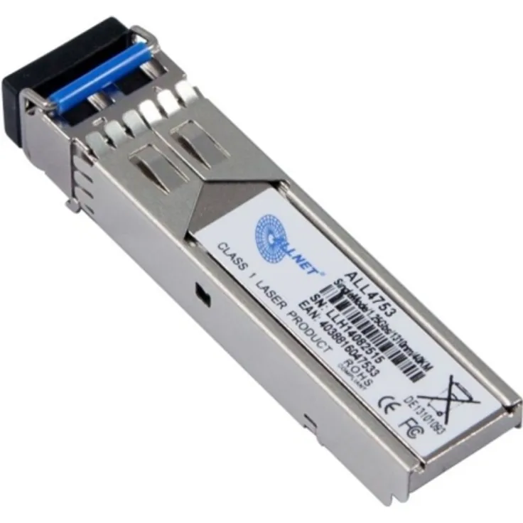 ALLNET SFP Mini-GBIC-Transceiver-Modul Gigabit Ethernet 1000Base-LX LC Einzelmodus bis zu 40 km 1310 nm (ALL4753)
