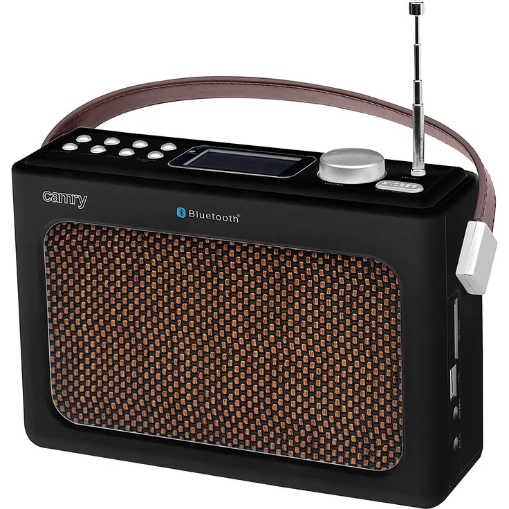 Camry CR1158 Radio mit Bluetooth, USB und SD-Kartenleser Schwarz