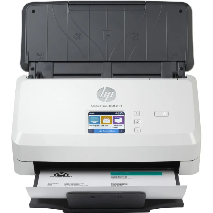 HP Scanjet Pro N4000 snw1 Sheet-feed - Dokumentenscanner - Duplex - 216 x 3100 mm - 600 dpi x 600 dpi - bis zu 40 Seiten/Min. (einfarbig) - automatischer Dokumenteneinzug (50 Blätter)