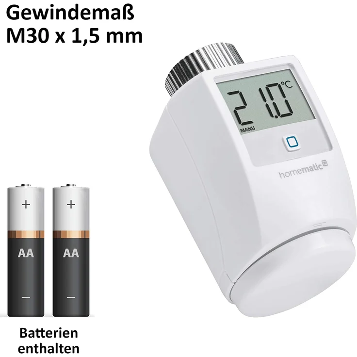 Homematic IP Funk Heizungssteuerung zur Einzelraumregelung mit App, Access Point, 4 Funk Heizkörperthermostate, 2 Funk Tür-/Fensterkontakte, weiß (144602) – Bild 2