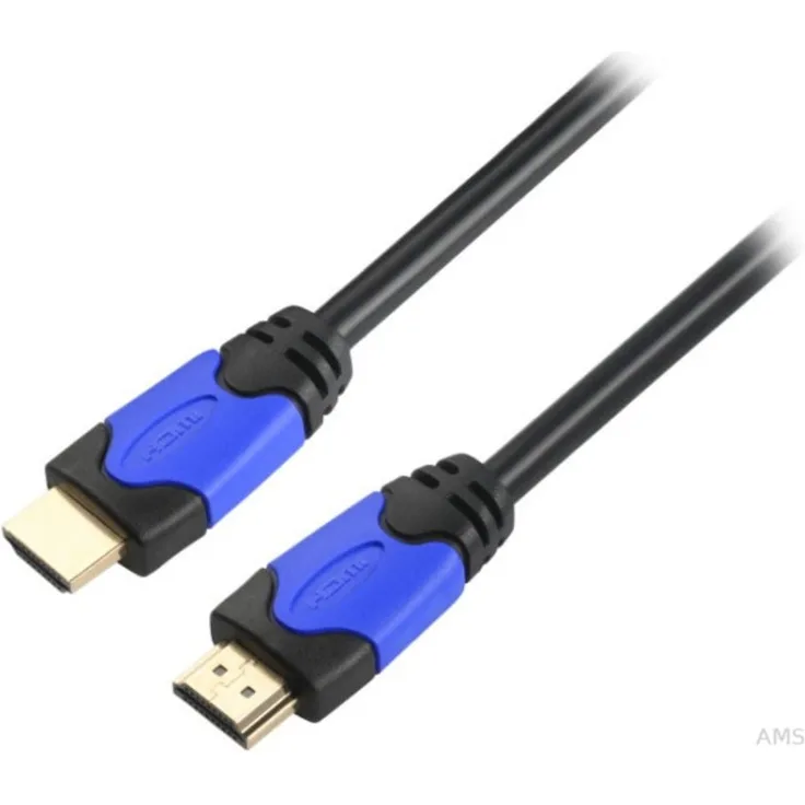 HighSpeed HDMI+ Kabel with Ethernet 4K60Hz A-A St-St, 7,5m, schwarz Unterstützt Ultra HD / 4K 60Hz Video ÜbertragungHDR, HDCP2.2, 3D, Ethernet Channel, ARC3fache Abschirmung: Folie + Geflecht + PIMFLeitermaterial: reines Kupfer, Mantel: PVCVergoldete HDMI