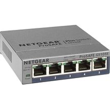 Bild für Netgear GS105E 5-Port Gigabit Ethernet LAN Switch Smart Managed Plus (für Desktop mit ProSAFE Lifetime-)