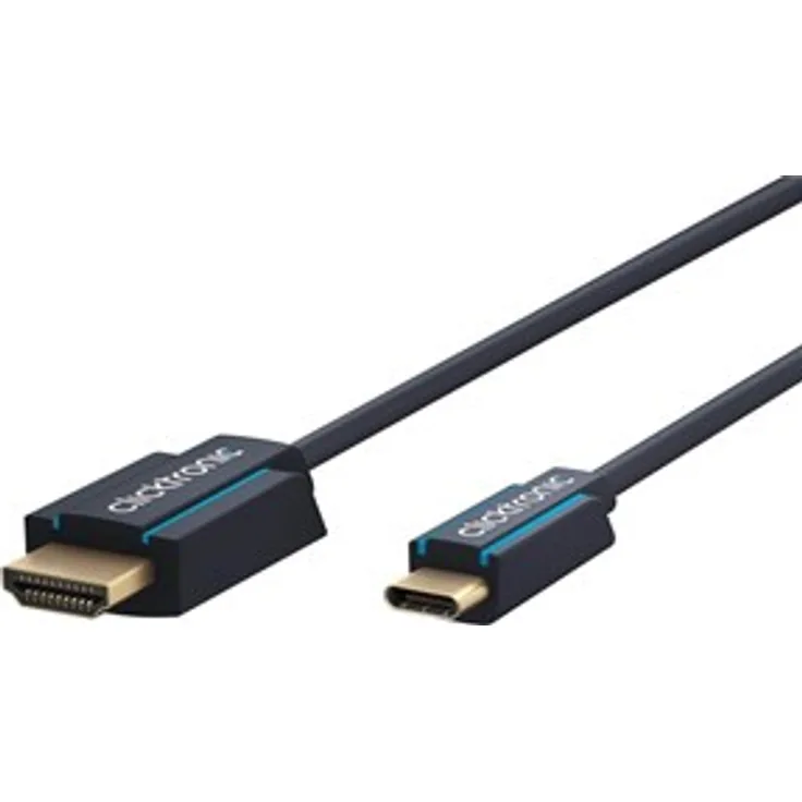 Clicktronic USB-C to HDMI Cable. M/M. Blue. 2.0m (44929)