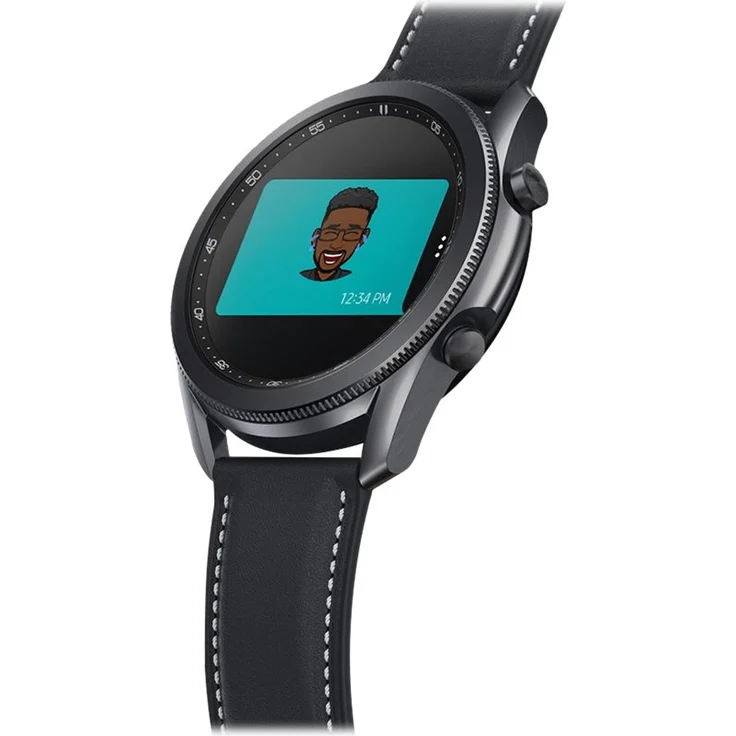 Samsung Galaxy Watch 3 Bluetooth Smartwatch GPS, Damen, 45mm, Lederarmband, Mystic Black Smartwatch – Bild 10