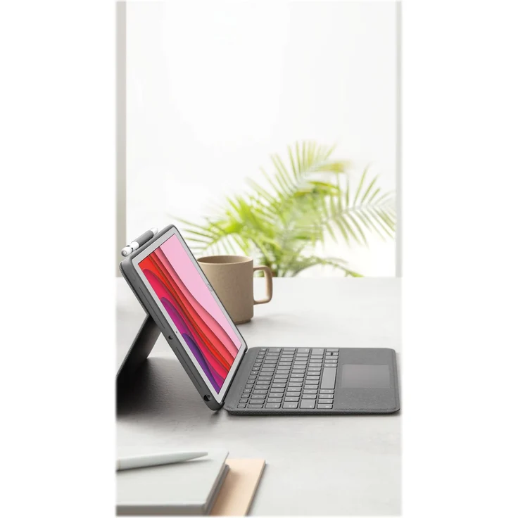 Logitech Combo Touch - Tastatur und Foliohülle - mit Trackpad für Apple iPad 10.2'', Französisch (920-009625) – Bild 3