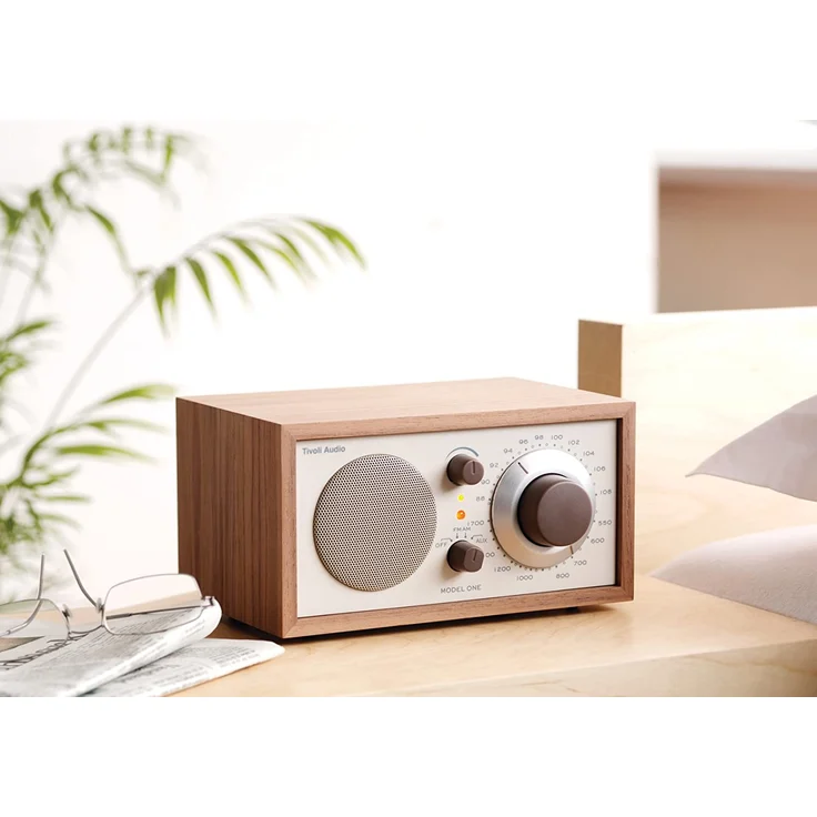 Tivoli Audio Model One UKW/Mono Transistorradio Walnuss, Braun, beige – Bild 2