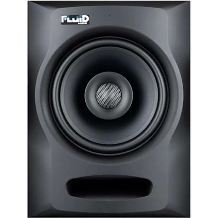 Fluid Audio FX80 V2, Studiomonitor mit 8 Zoll Koaxial-Lautsprechern, 40W RMS, 2-Wege-System und fortschrittlicher Waveguide-Technologie, Paarweise, Schwarz – Bild 1
