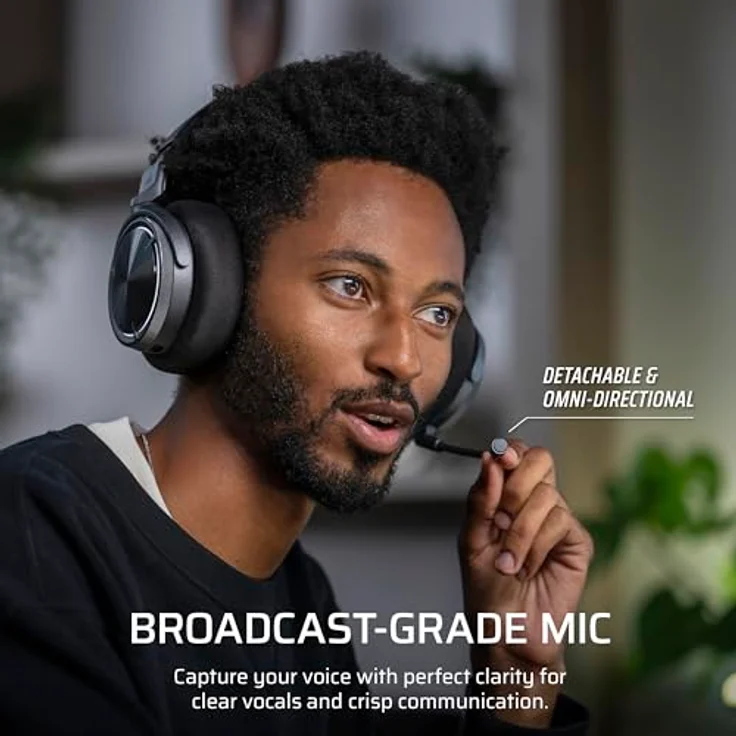 Corsair Virtuoso Max Wireless, Gaming Headset mit Dolby Atmos, aktiver Geräuschunterdrückung, Schwarz – Bild 6