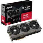 ASUS TUF Gaming Radeon RX 7700 XT OC Edition 12GB GDDR6 Gaming Grafikkarte (AMD Radeon RX7700XT, PCIe 4.0, 1x HDMI 2.1, 3X DisplayPort 2.1, TUF-RX7700XT-O12G-GAMING)