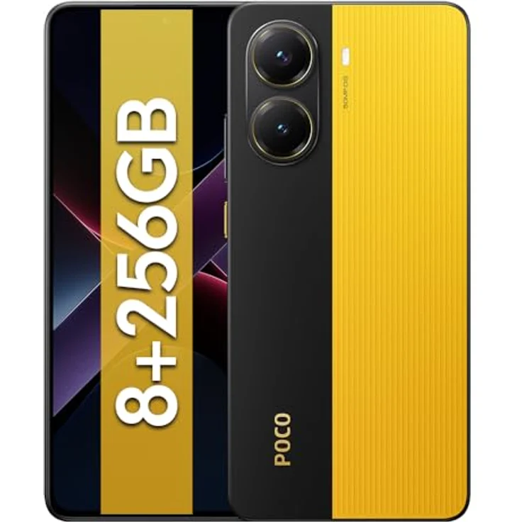 XIAOMI Poco X7 Pro 5G 8GB/256GB Yellow Dual-SIM, MediaTek Deminsity 8400-Ultra, 6000mAh Akku, IP68 wasser- und staubdicht – Bild 2