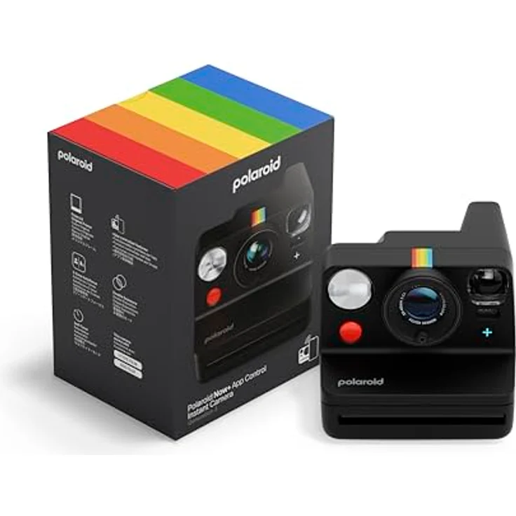 Polaroid Now+ Generation 3 Sofortbildkamera mit Bluetooth-Verbindung in Schwarz – Bild 1