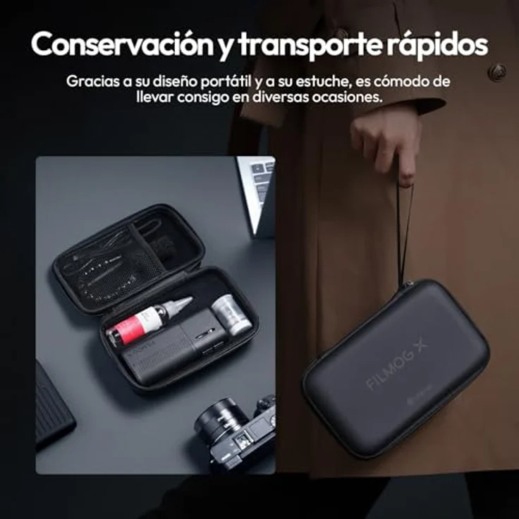 Ulanzi FM02 FILMOG X Tiny Fog Machine, tragbare Nebelmaschine mit 30 Watt Leistung, 20 Minuten Akkulaufzeit und Typ-C Ladefunktion, inklusive Tragetasche – Bild 5