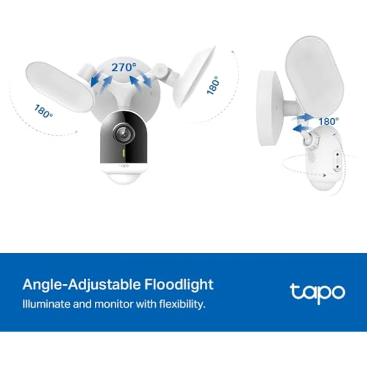 Tapo C720 Outdoor Überwachungskamera, 2800 Lumen Flutlicht, Gegensprechfunktion, weiß – Bild 5