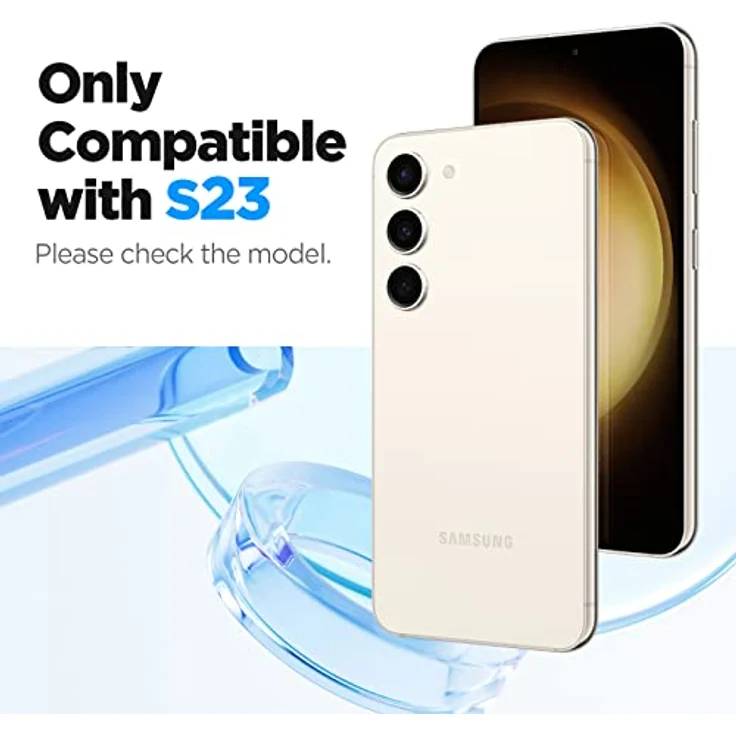 Spigen Glas.tR EZ Fit Schutzfolie kompatibel mit Samsung Galaxy S23, 2 Stück, Kratzfest, Kristallklar, 9H Härte Folie – Bild 2
