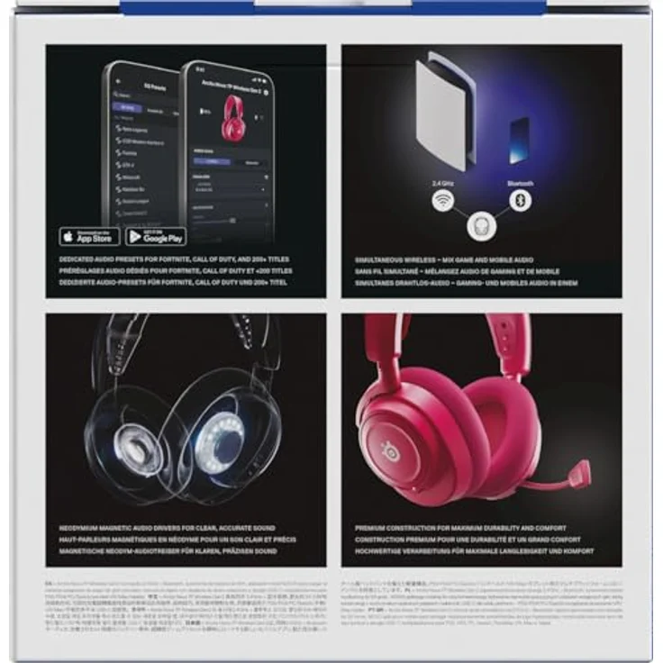 SteelSeries Arctis Nova 7P Gen 2, Kabelloses Gaming-Headset mit Rauschunterdrückung und Over-Ear-Design, Violett – Bild 18