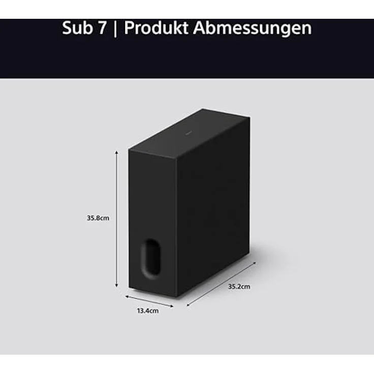 Sony BRAVIA Theatre Sub 7, kabelloser Subwoofer mit 100 Watt Bass, kompakt im 2-Wege-Stil, Design passend zu BRAVIA Soundbars – Bild 4